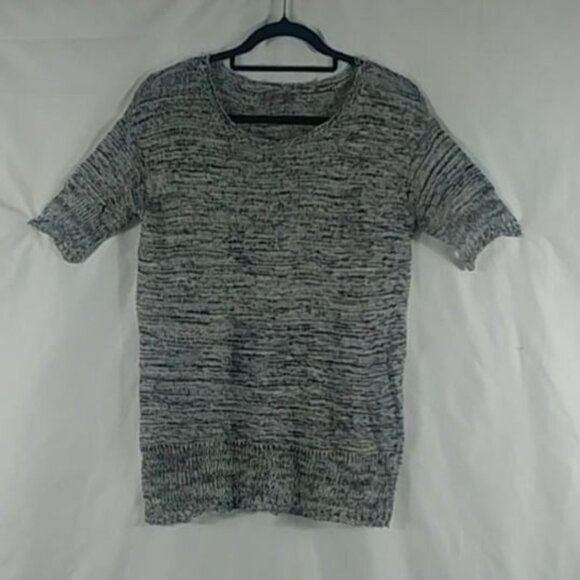 J. Jill Top Women's Grey Short Sleeve Linen Pullover Size XS - Picture 1 of 8